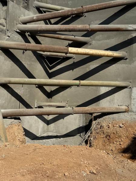 Chantier de béton projeté à Monaco